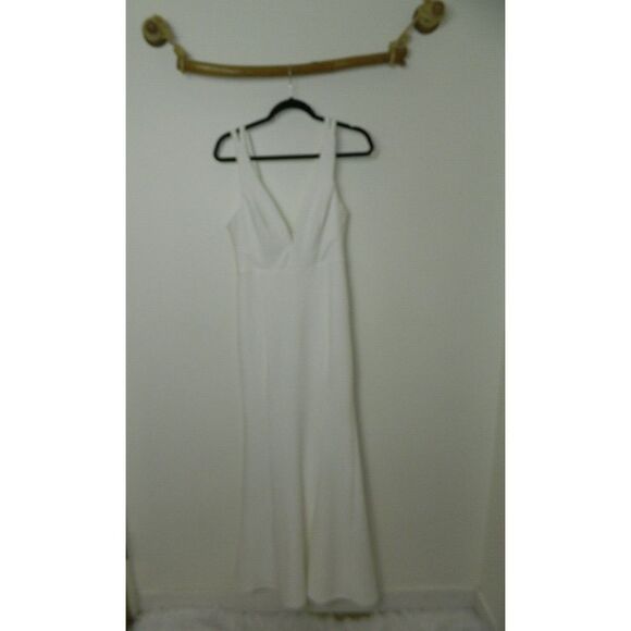 Lulu’s Dress White Love Galore Mermaid Maxi Dress Fully Lined Size Small - Picture 7 of 9